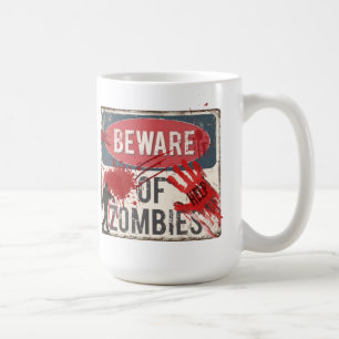 attention zombies 15oz mug céramique