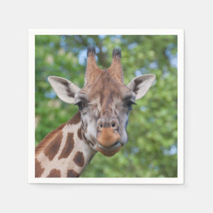 Attentive Giraffe Serviette