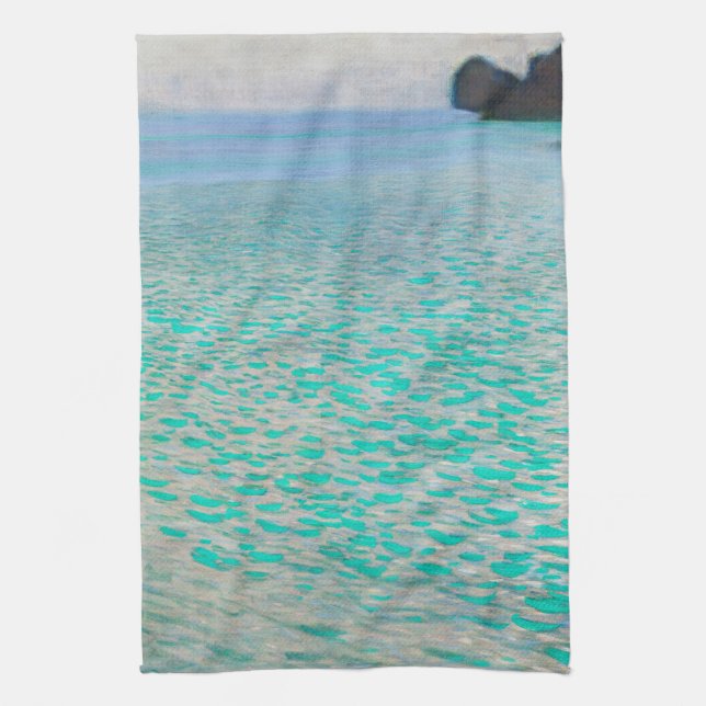 Attersee, Gustav Klimt Geschirrtuch (Vertikal)