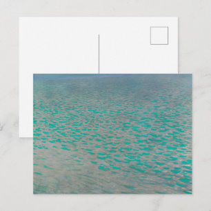 Attersee, Küstenlandschaftsmalerei, Gustav Klimt Postkarte