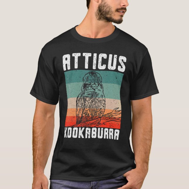 Atticus Kookaburra Vogelbeobachtung Bird Birdwatci T-Shirt (Vorderseite)