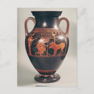 Attische Rot-Figur-Bauch-Amphora Postkarte