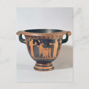 Attische Rotfigur-Glockenkrater, c.450-440 v. Chr. Postkarte