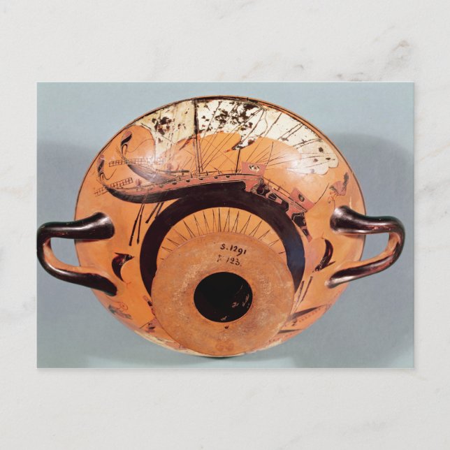 Attische schwarze Figur Postkarte (Vorderseite)