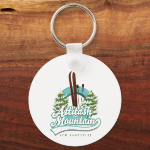 Attitash Berg New Hampshire Ski Logo Schlüsselanhänger