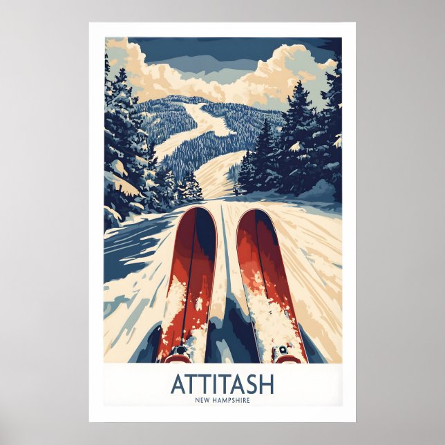 Attitash Ski Poster 1 (Vorne)