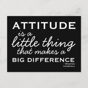 Attitude - Carte postale Motivative