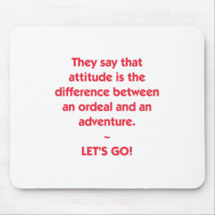 Attitude - Differenz zwischen Ordeal und Adventure Mousepad