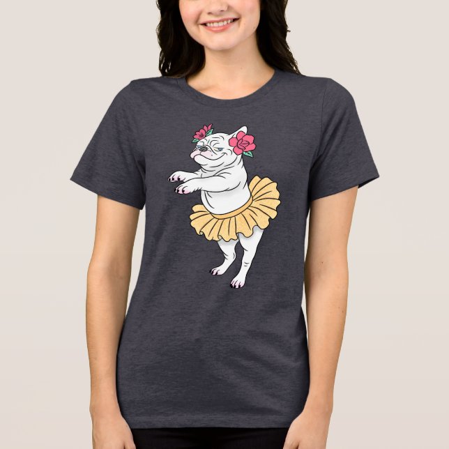 Attitude En Pointe | T-Shirt Tri-Blend Shirt (Vorderseite)
