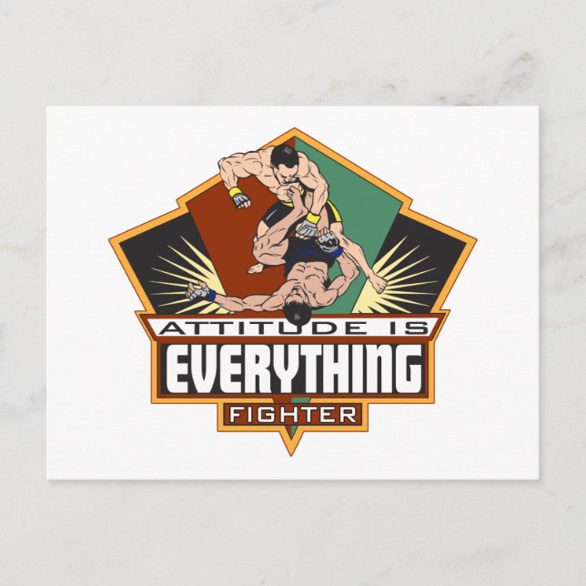 Attitude Fighter Postkarte (Vorderseite)