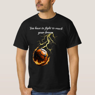 Attitude Football Art - Game Spirit Print T-Shirt