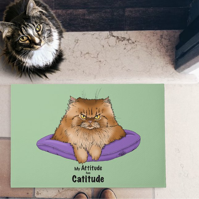 Attitude has Catitude Fußmatte (Von Creator hochgeladen)