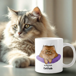 Attitude hat Katitude Jumbo-Tasse