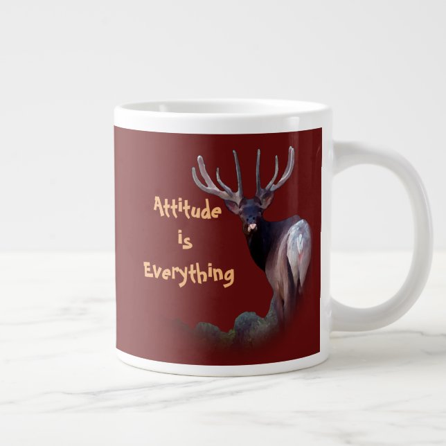 Attitude ist alles Jumbo-Tasse (Rechts)