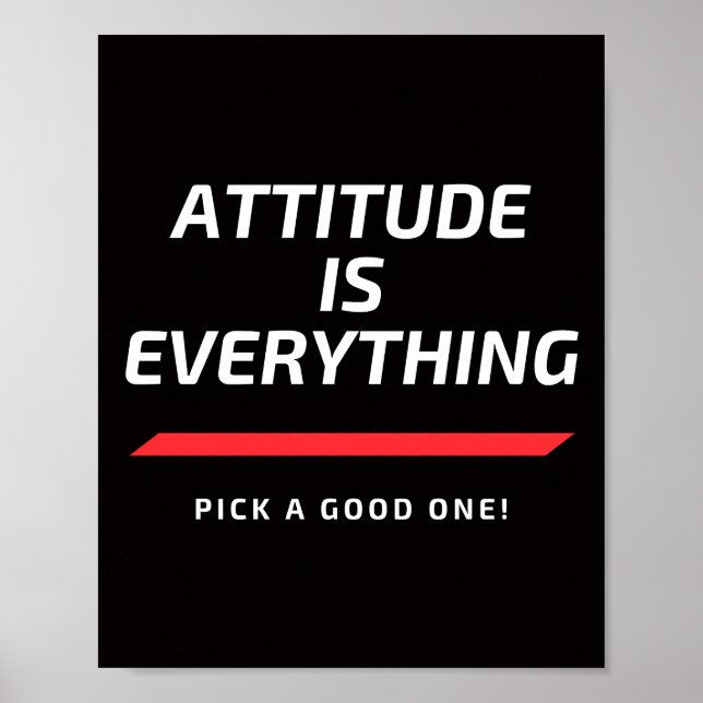 Attitude ist alles poster (Vorne)