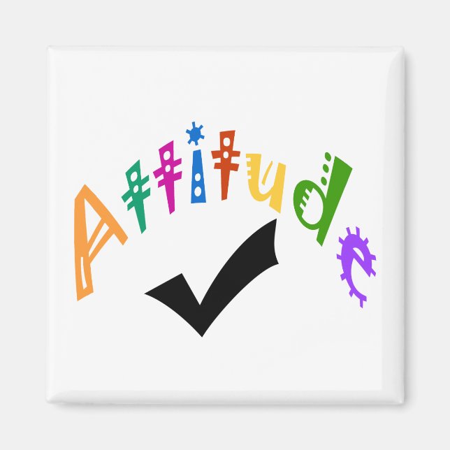 Attitude-Karo-Magnet Magnet (Vorne)