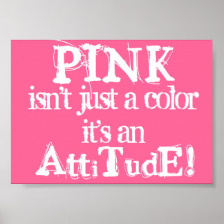 Attitude rose Affiches de sensibilisation