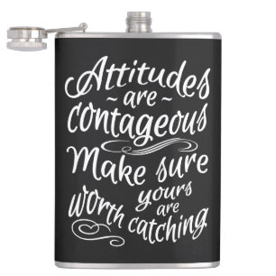 ATTITUTS individuelle Name- und Farbflasche motivi Flachmann