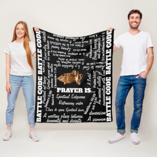 ATTLE CODE PRAYER BLANKET 2 FLEECEDECKE