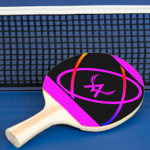 Attoni Jet Black Pink Ellipticals Tischtennis