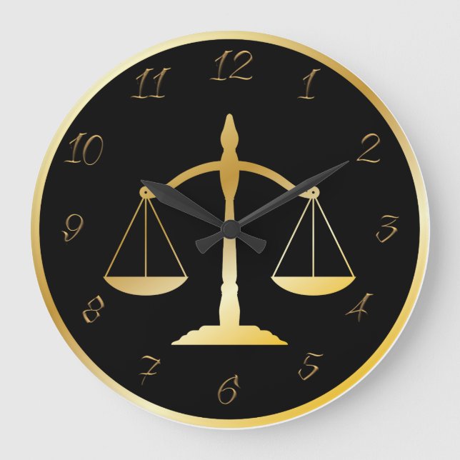 Attorney at law große wanduhr (Vorderseite)
