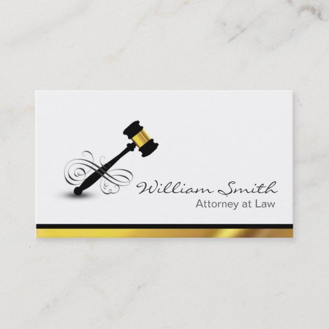 Attorney at Law/Lawyer Visitenkarte (Vorderseite)