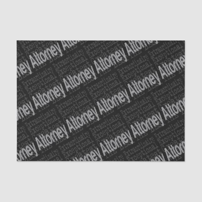 Attorney Außerordentliche Seidenpapier (Vorderseite)