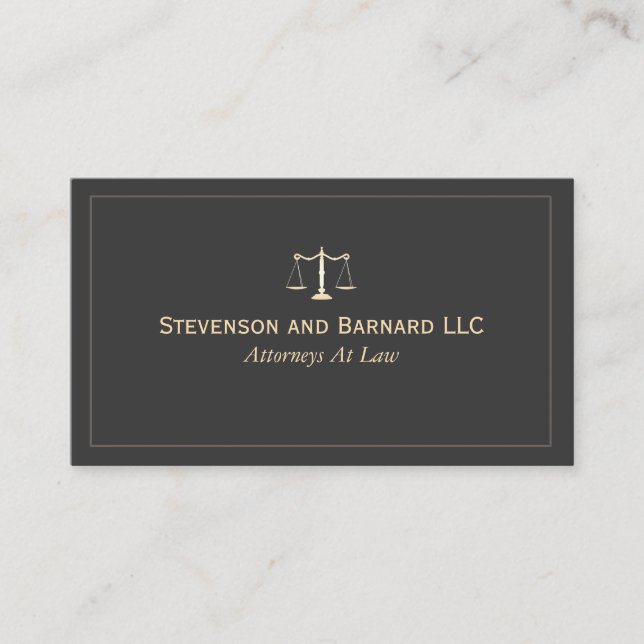 Attorney Lawyer  Business Card Visitenkarte (Vorderseite)