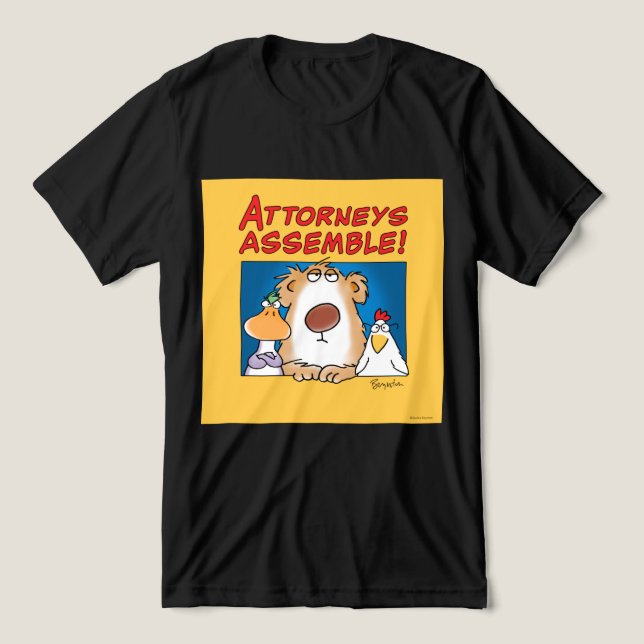 ATTORNEYS ASSEMBLE Sandra Boynton Tri-Blend Shirt (Design Vorderseite)
