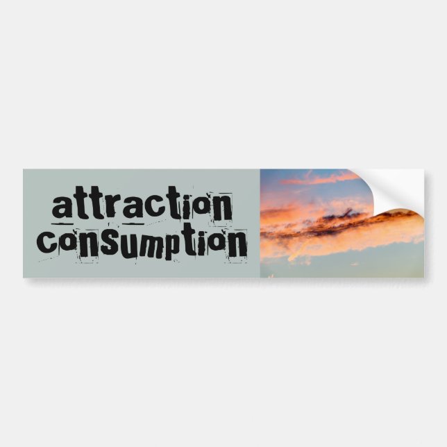 attraction consumption autoaufkleber (Vorne)