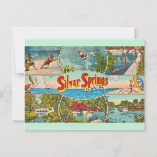Attraktion im alten Stil in Silver Springs  Postkarte