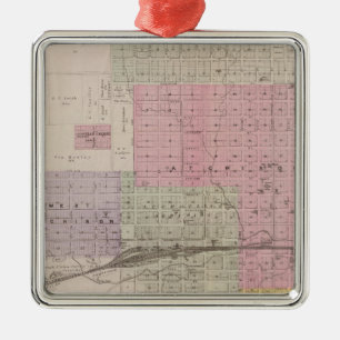 Attraktion und Umgebung, Kansas Silbernes Ornament
