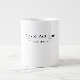Attraktiv Einfach Beruflich Schlicht Minimalistisc Jumbo-Tasse