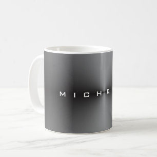 Attraktiv Metallic Gray Stilvoll Moderne Minimalis Kaffeetasse