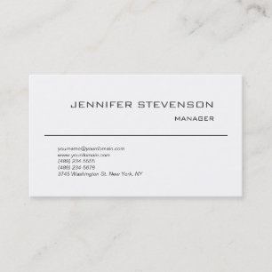 Attraktiv Schwarz-weiß Modernes Minimalistisches S Visitenkarte