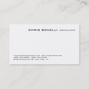 Attraktive Black & White Trendy Business Card Visitenkarte