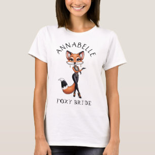 Attraktive Füchsin-Braut   Junggesellinnenabschied T-Shirt