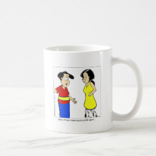 Attraktive Kälber? Funny Cartoon T-Shirts & Gesche Kaffeetasse