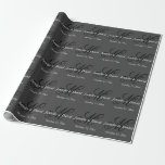 Attraktive Kalligrafie-Monogramm-Hochzeit Geschenkpapier<br><div class="desc">Sie können die Schriftart und Farben leicht ändern. Sie können auch Ihr Logo und das Hintergrundbild hinzufügen,  wie Sie möchten.</div>