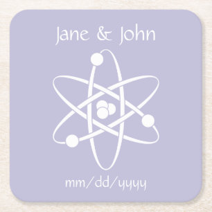 Attraktive Kräfte im Lavendel Paper Untersetzer