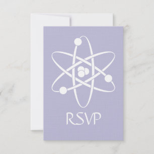 Attraktive Kräfte in Lavendel RSVP Card Karte
