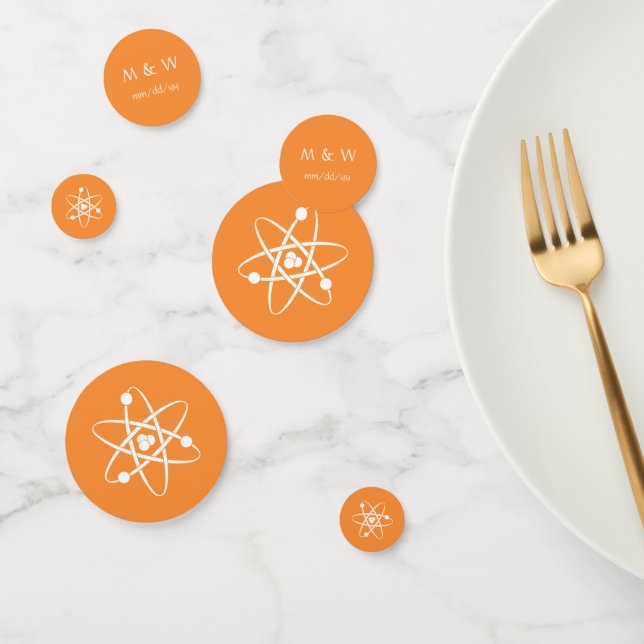 Attraktive Kräfte in Orange Table Confetti Konfetti (Gruppe)