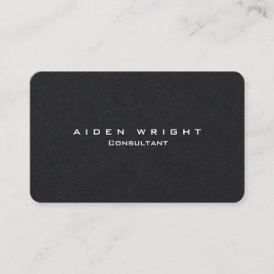 Attraktive Premium Black Stylish Modern Minimalist Visitenkarte