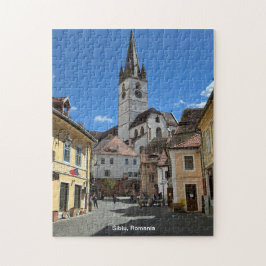 Attraktive Sicht auf Sibiu, Rumänien auf