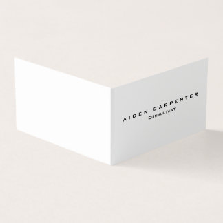 Attraktiver Trendy Stylish Modern Minimalistisch C Visitenkarten