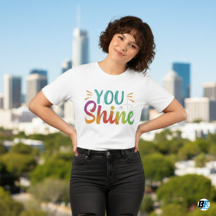 Attraktives Design-Shirt für Frauen 'You Shine' T-Shirt