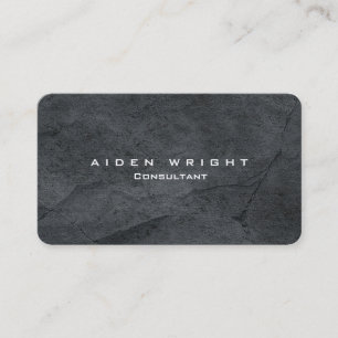 Attraktives Gray Stylish Modernes Minimalistisch Visitenkarte