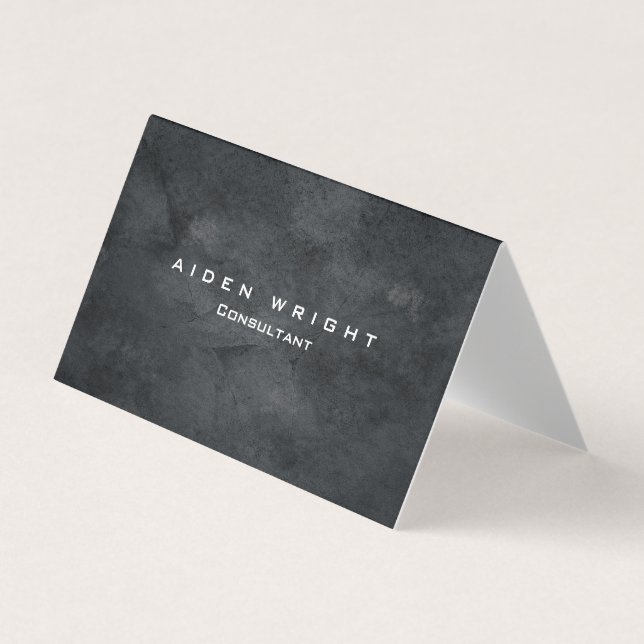 Attraktives Gray Stylish Modernes Minimalistisch Visitenkarten (Vorderseite)