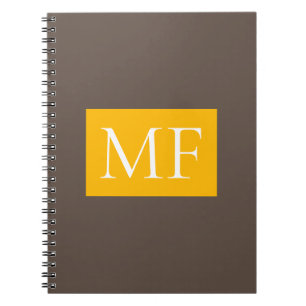 Attraktives Monogramm Modern Minimalistisch Notizblock