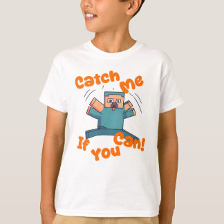 Attrape-moi si tu peux – T-shirt d'art pixel amusa